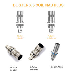 BLISTERX5 COIL NAUTILUS 1-2 ASPIRE